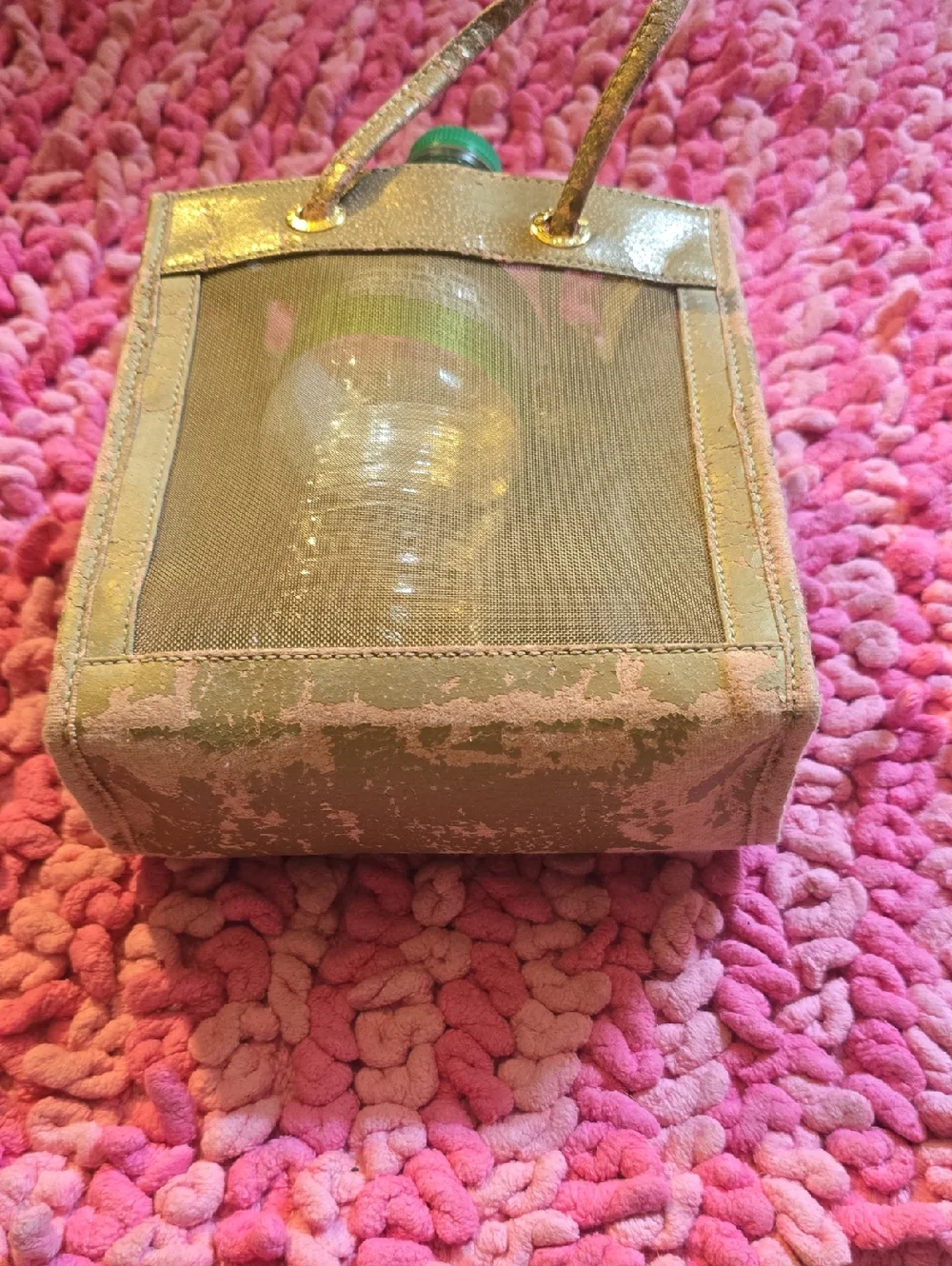 Fendi Mini Green Mesh Tote Bag - Picture 6 of 11